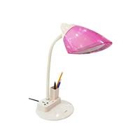 Đèn bàn học bóng led 5w Lioa 01B (Có hộc đựng bút, ổ cắm đa năng)
