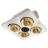 Đèn sưởi nhà tắm 4 bóng âm trần Kohn BU06G (Có điều khiển từ xa)