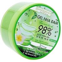 Gel nha đam Milaganics dưỡng ẩm và làm mềm da 300ml Aloe Vera Gel 98%