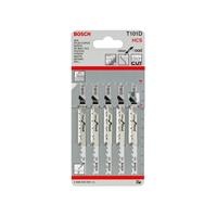 Bộ 5 lưỡi cưa lọng Bosch gỗ T 101 D - 2608630032