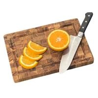 Thớt thái gỗ Teak đầu cây Kaiyo hình chữ nhật 30x20x2,5cm DC01