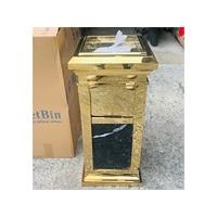 Thùng rác inox trang trí đá hoa cương Vietbin A15