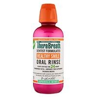 Nước súc miệng TheraBreath Healthy Smile Oral Rinse 473ml - Hồng