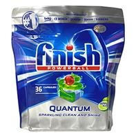 Viên rửa bát Finish Quantum 36 viên hương táo chanh