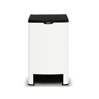 Thùng rác inox đạp vuông lớn Fitis Mega SPL2-904 - 40 lít