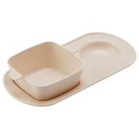 Khay ăn sáng trẻ em cao cấp 2 ngăn Nestique N-14