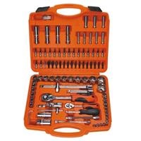 Bộ khẩu Asaki AK-9752 mạ crom bóng 94 chi tiết 1/2 inch, 1/4 inch