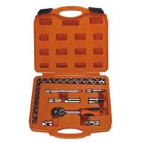 Bộ khẩu Asaki AK-9756 mạ Crom bóng 26 chi tiết 3/8 inch