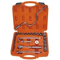 Bộ khẩu Asaki AK-9761 mạ Crom bóng 28 chi tiết 1/2 inch