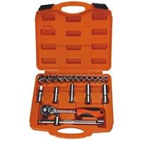 Bộ khẩu Asaki AK-9765 mạ Crom bóng 20 chi tiết 1/2 inch