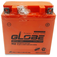 Ắc quy khô xe máy Globe WP5S-3BP (12V - 6AH)