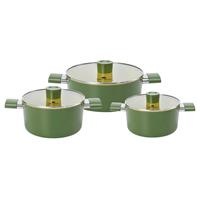 Bộ nồi phủ sứ chống dính Elmich Olive Classic EL-5228OV03