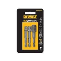 Combo 3 đầu chuyển bu lông 1/4 inch sang 1/4 3/8 1/2 inch Dewalt DWAADPTMI3