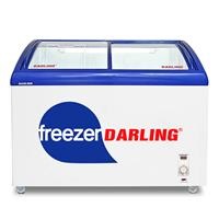 Tủ kem 1 ngăn Darling DMF-3079AEK viền xanh
