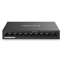 Switch chia mạng Mercusys MS110P (10 cổng 10/100Mbps với 8 cổng PoE+, vỏ kim loại)