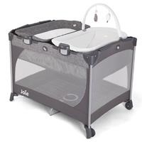 Giường cũi trẻ em Joie Commuter Change Snooze Linen grey