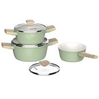 Bộ nồi phủ sứ Nano đáy từ Sunhouse Healthy SHG7979MT1