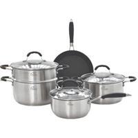 Bộ nồi chảo 8 món inox 304 Tomate TOM 0708
