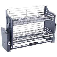 Giá bát nâng hạ nan dẹt khung inox 304 GrandX XL.60S2