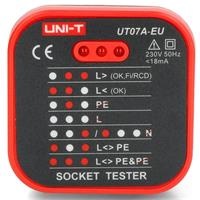 Thiết bị kiểm tra ổ cắm điện UNI-T UT07B-EU (230V, < 18mA)