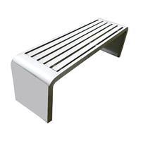 Ghế công viên inox không tựa 150cm (PTFI-1.5)