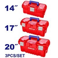 Bộ 3 hộp đựng dụng cụ bằng nhựa Emtop EPBXK0302