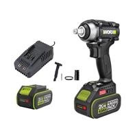 Bộ máy siết bu lông dùng pin 20V Worx WE272 (2 pin 4.0Ah, sạc)