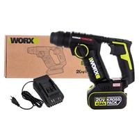 Máy khoan búa dùng pin 20V Worx WU380S (1 pin 4.0Ah, 1 sạc)