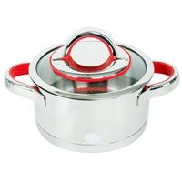 Nồi inox 3 đáy nắp kính 16cm Happy Cook HC-16AR