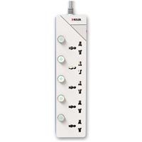 Ổ cắm điện 5 lỗ cắm Roler RES-1002.5 (Màu trắng)