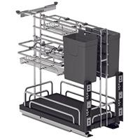 Rổ gia vị dao thớt Omero SUS304 Ovan 300mm (547.11.003)