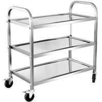 Xe đẩy inox 3 tầng D95