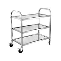 Xe đẩy inox 3 tầng D75