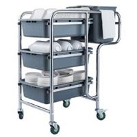 Xe dọn bàn 3 tầng khung inox 77 HT08167