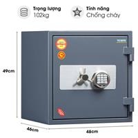 Két sắt Valberg Garant Euro-46 EL chống cháy và chống trộm