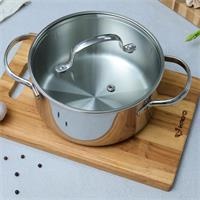 Nồi inox thân đáy liền Try-Ply Classic Pro Kaiyo 18cm KIC-6834