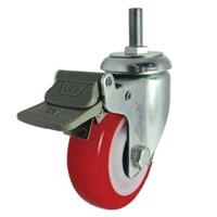 Bánh xe PU xoay khóa Ethos 273URY125T12