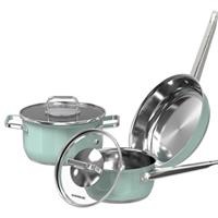 Bộ nồi chảo inox 304 Sunhouse SHG608