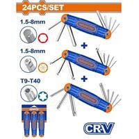 Bộ chìa lục giác và bông gấp gọn Wadfow WHK4203