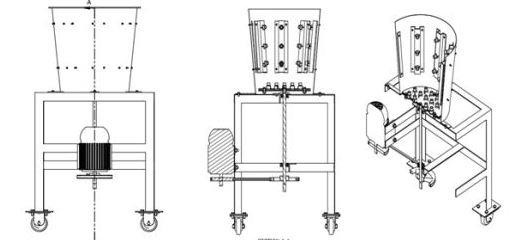 Hình ảnh mô tả cấu tạo và nguyên lý hoạt động của máy vặt lông gà