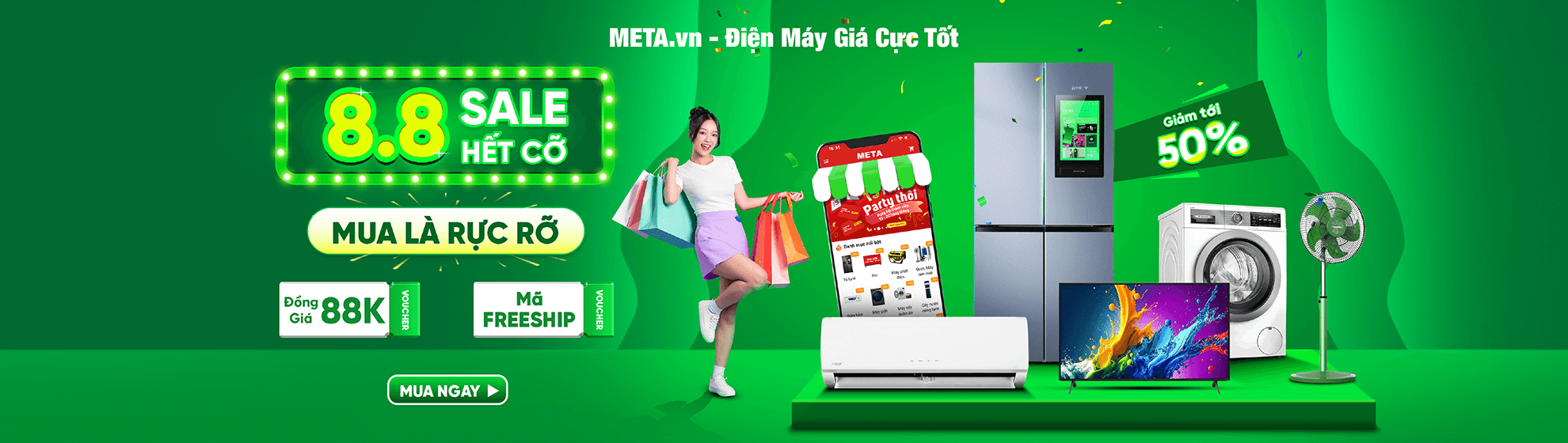 8.8 Sale hết cỡ - Mua là rực rỡ