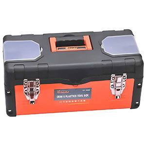 Thùng đồ nghề vỏ nhựa, đáy sắt Asaki AK-9965