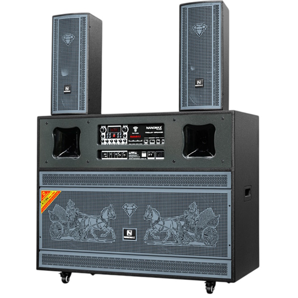 Loa kéo bình điện Nanomax Pro-216N (Bass đôi 40cm, 2.250W)