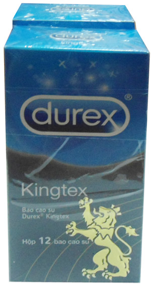 Bộ 2 hộp bao cao su Durex Kingtex (1 hộp 12 chiếc - 2 hộp 24 chiếc)