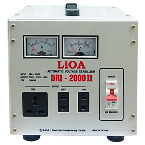 Ổn áp 1 pha Lioa 2KVA DRI-2000 II