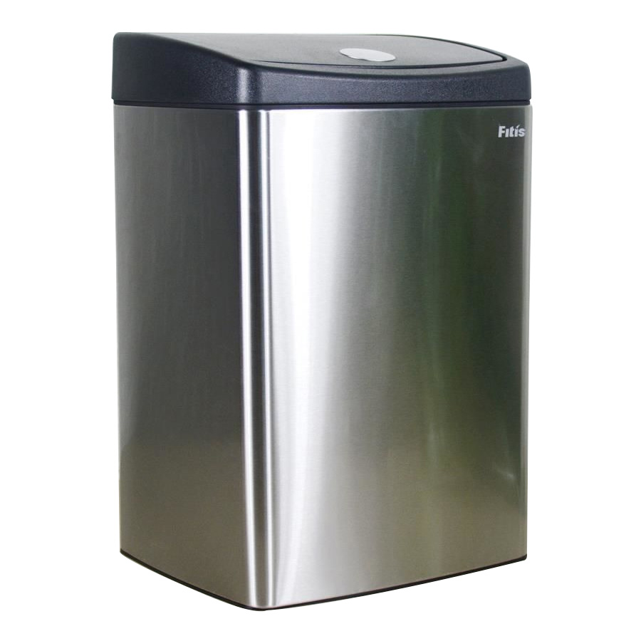 Thùng rác Inox nhấn vuông nhỏ Fitis STS1-901 - 15L