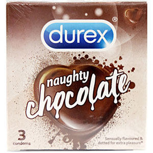 Bao cao su hương socola Durex Naughty Chocolate (3 cái/hộp)