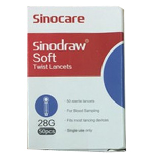 Kim chích máu 4 cạnh Sinocare (hộp 50 kim)