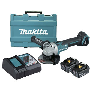 Máy mài góc dùng pin Makita DGA506RTE (125mm/công tắc trượt/BL) 18V