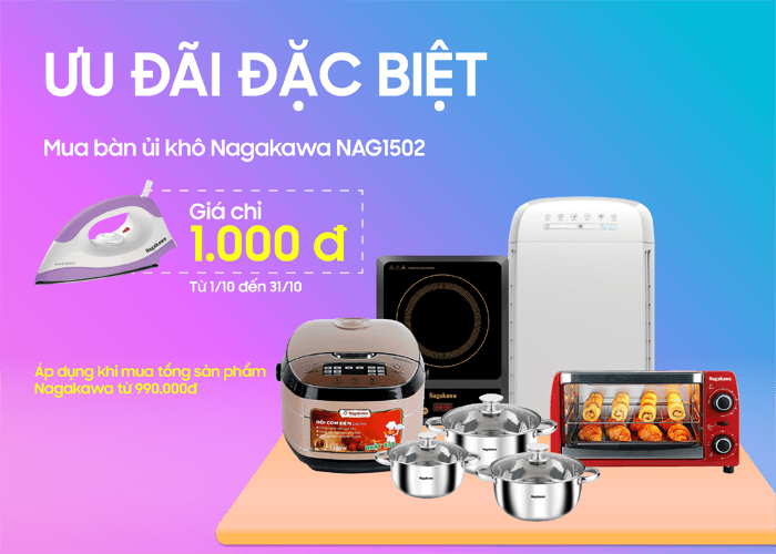 Mua bàn là giá 1.000đ